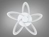 Сучасна Led люстра до 18 м² у формі зірки з димером (2445/5WH dimmer)
