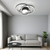 Світлодіодна Led люстра 100W з пультом, чорна, освітлення до 20 м² FORSAGE