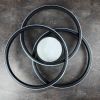 Світлодіодна Led люстра 100W з пультом, чорна, освітлення до 20 м² FORSAGE