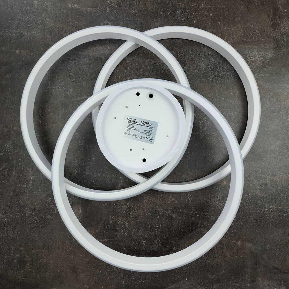 Led люстра 100W з пультом у білому кольорі освітлення до 20 м² FORSAGE
