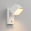 Настінний Led-світильник білий з вимикачем на корпусі CROCUS-S VIOLUX 8W 4200K
