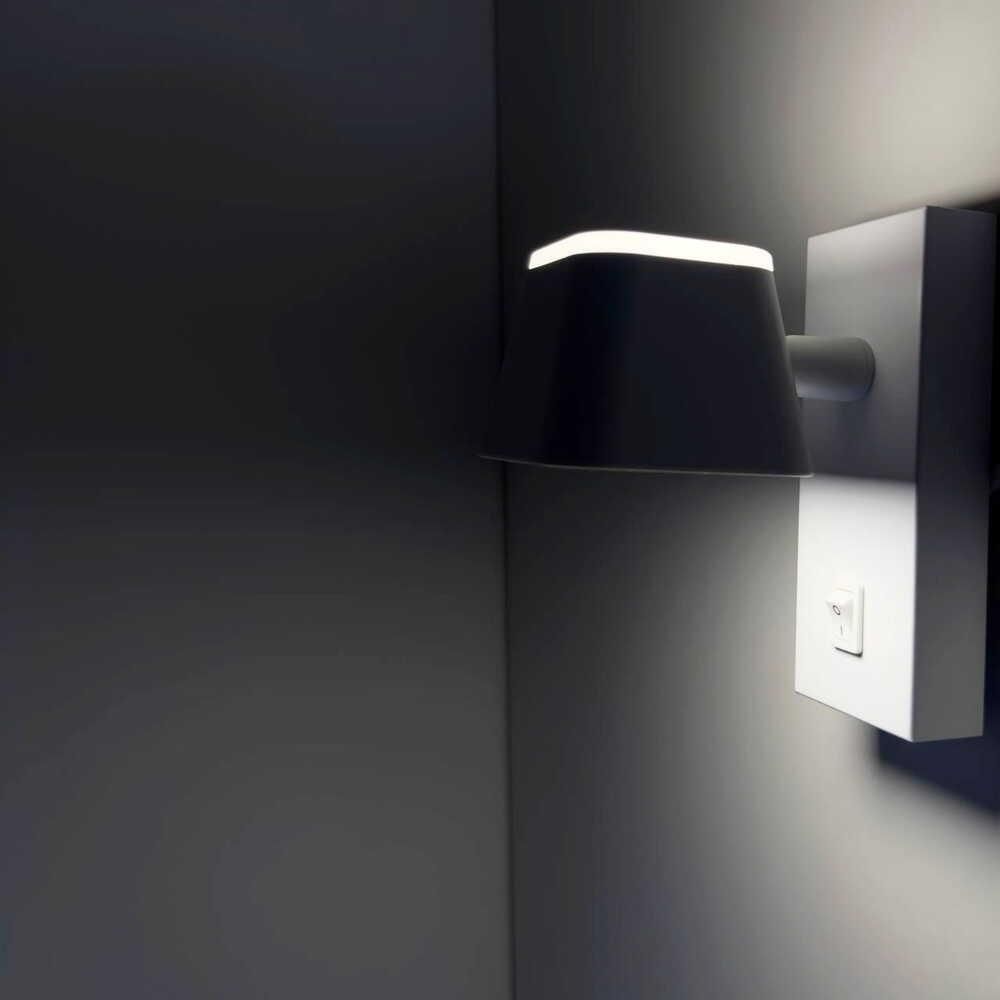 Настінний Led-світильник білий з вимикачем на корпусі CROCUS-S VIOLUX 8W 4200K