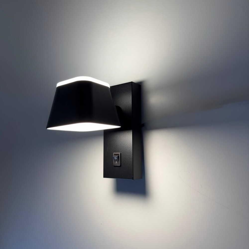 Чорний настінний Led-світильник CROCUS-S VIOLUX 8W 4200K