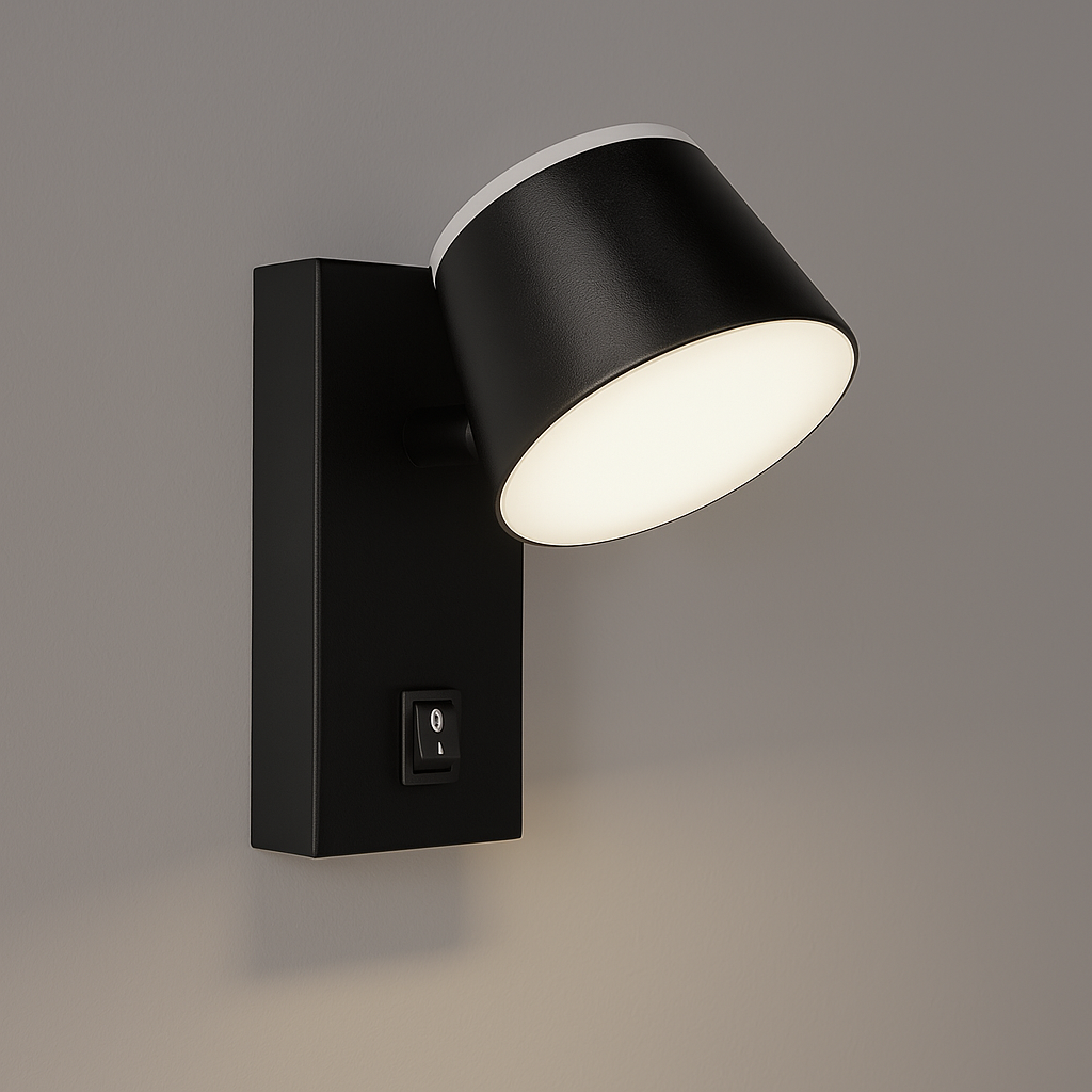 Настінний Led-світильник чорний CROCUS-R VIOLUX 8W 4200K
