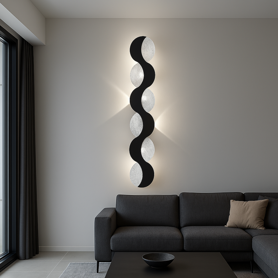 Чорне сучасне світлодіодне Led-Бра 60 см (9091/600BK)