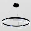 Чорна підвісна Led люстра 50W із акриловим розсіювачем Modern Minimalist Black (2001/60BK)