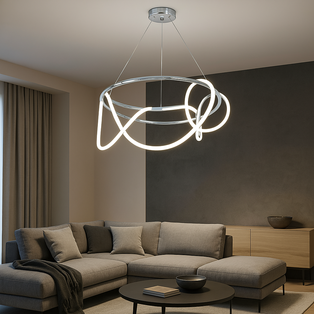 Підвісна Led люстра 60 см SY9752-D600CH