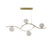 Дизайнерська видовжена LED люстра у кольорі бронза 17W "Organic Branch" (9098078-4)