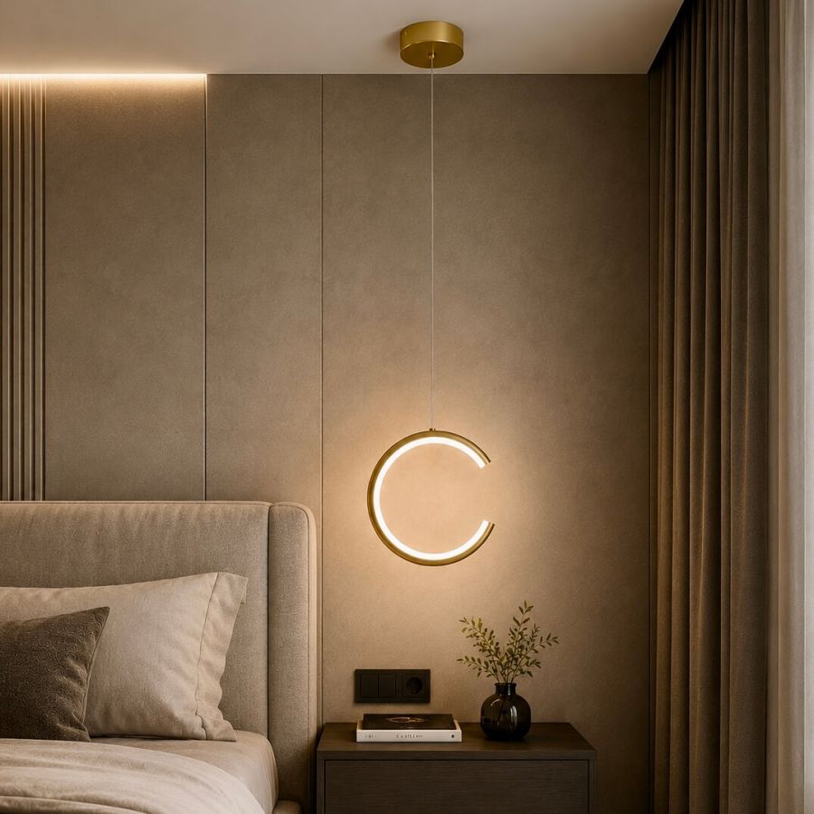 Золотистий LED підвіс 9W з нейтральним світлом (5140/1GD)