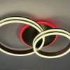 Світлодіодна Led люстра до 18 м² два кільця 55041/2ВВ CF