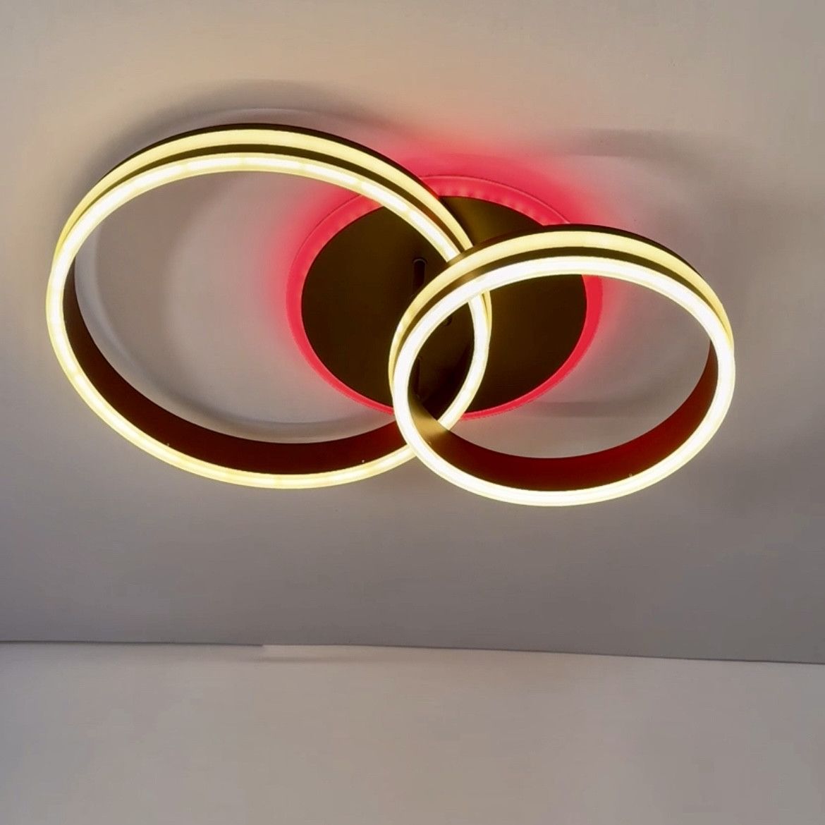 Світлодіодна Led люстра до 18 м² два кільця 55041/2ВВ CF
