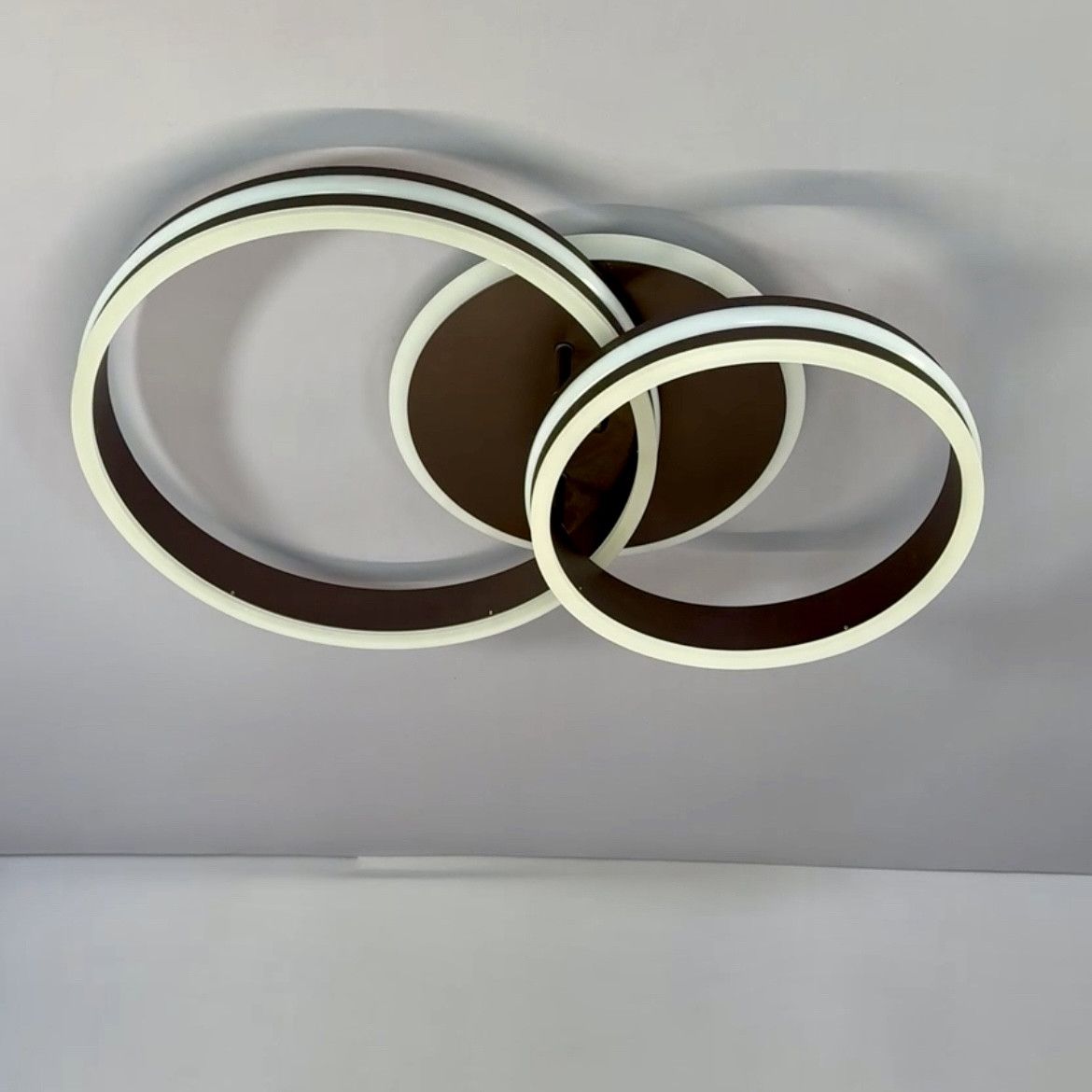 Світлодіодна Led люстра до 18 м² два кільця 55041/2ВВ CF