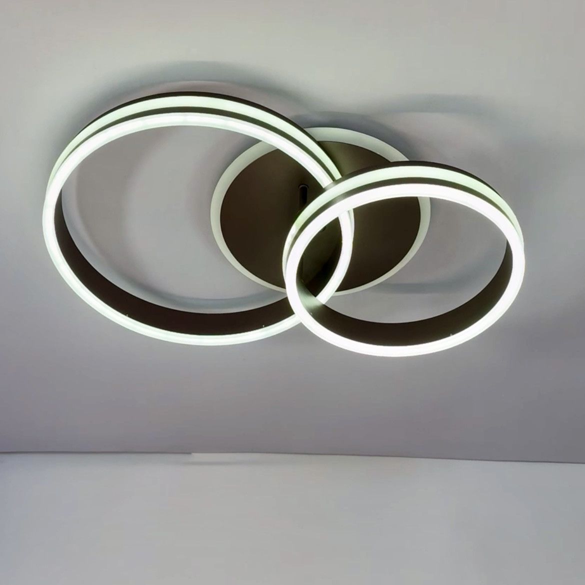 Світлодіодна Led люстра до 18 м² два кільця 55041/2ВВ CF