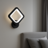 Квадратное Led бра настенное черного цвета TETRA S 22 Вт