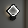 Квадратное Led бра настенное черного цвета TETRA S 22 Вт