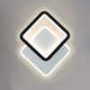 Настінне LED бра квадратної форми в чорно-білому кольорі VIVA (25W, 2S)