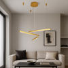 Каскадна LED люстра на три рівні 10W "Golden Trio"  (918LP457-3 GD)