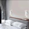 Сучасне настінне бра білого кольору 3 режими освітлення DIO 12W 2Y-WHITE/CLEAR