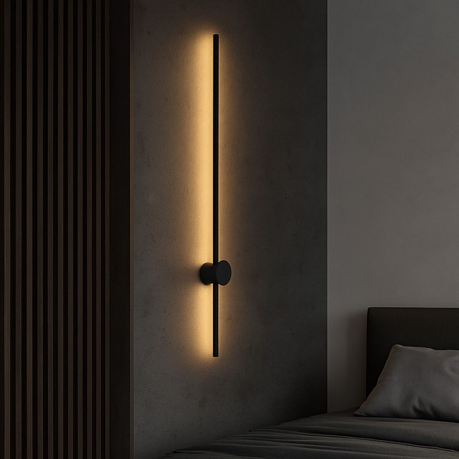 Видовжений чорний настінний LED-світильник бра 80 см POINTER 13.5W (4000K)
