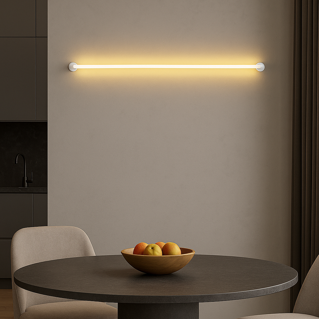 Сучасне настінне LED бра 15W білого кольору 80 см (A607-80)