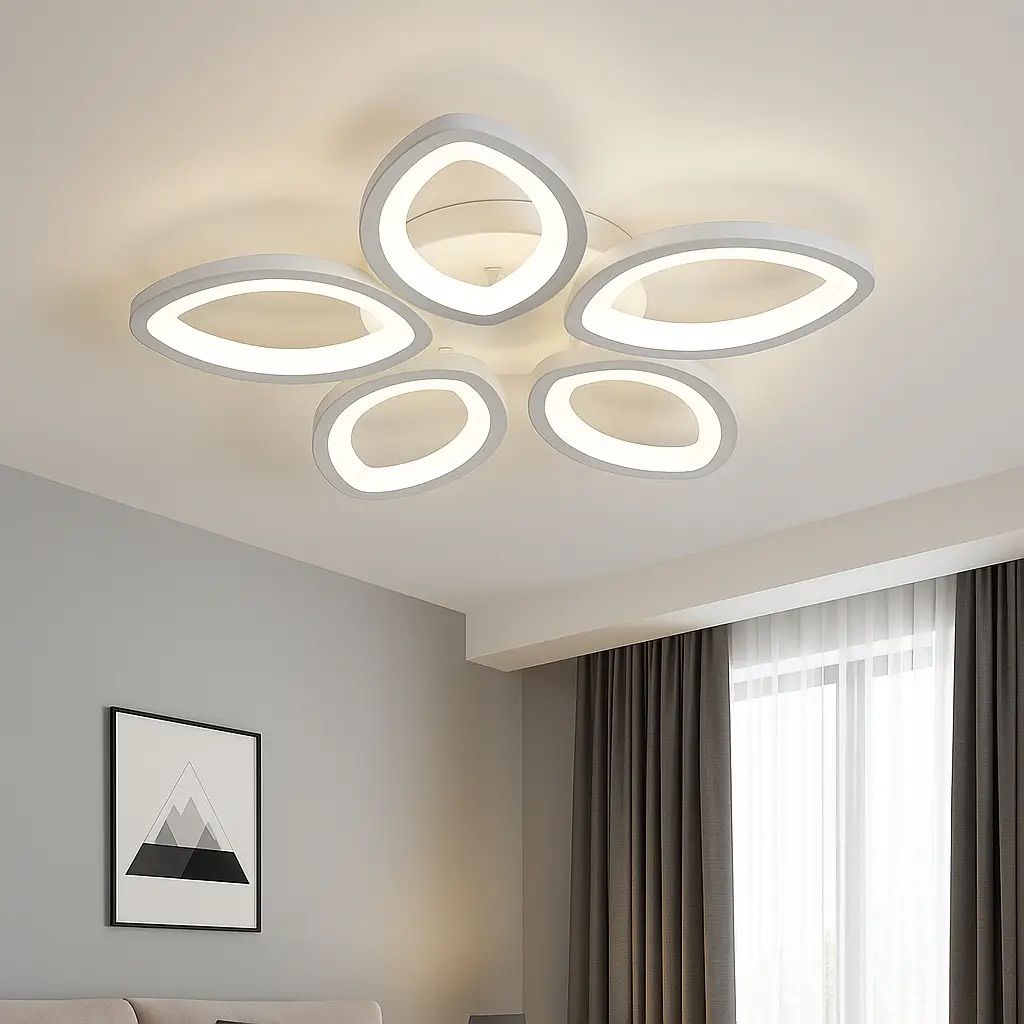 Світлодіодна Led люстра 63W білому кольорі AL6155ARD SOFI