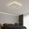 Квадратная Led люстра до 18 м² (VEGA DUAL 80W 2S WHITE/BLACK)