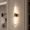 Світлодіодне настінне Led бра Мрамор у кольорі латунь (6104GD)