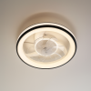 Кругла Led люстра с вентилятора до 18 м2 круглої форми (FAN V XI3802-480 WH+BK)