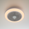 Кругла Led  люстра вентилятора до 15м² круглої форми (FAN V XI3808-480 WH)