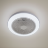 Кругла Led  люстра вентилятора до 15м² круглої форми (FAN V XI3808-480 WH)