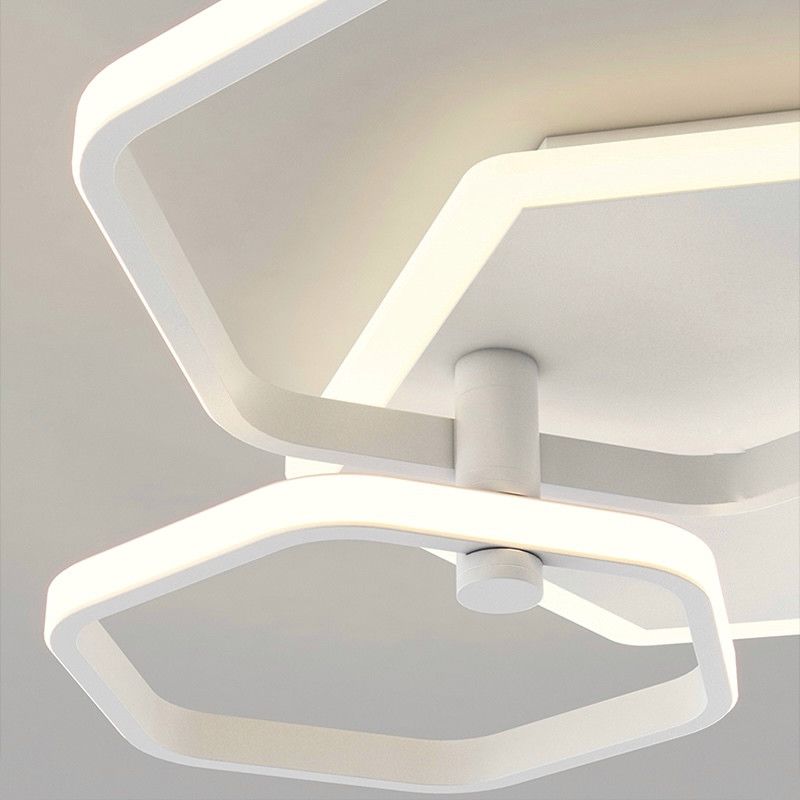 Стельова Led люстра 80W білий корпус до 18м² з пультом (1164 White)