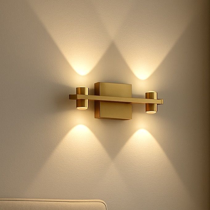 LED-бра Золото, світло вгору та вниз (6340/2GD)