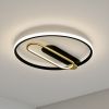 Чорно-золота Led люстра до 20 м² у сучасному дизайні 180W (87-9383/3 BK+PLG)
