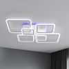 Led люстра у білому корпусі до 25 м²  форма ромби 150Wt (1140/6WT)