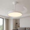 Світлодіодна LED люстра з вентилятором 40W, пультом керування (7943043/42 WH)