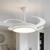 Світлодіодна LED люстра з вентилятором 80W (40W+40W), пультом керування (7943070/48 WH)