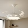 Світлодіодна LED люстра з вентилятором 80W (40W+40W), пультом керування (7943069/48 WH)