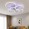 Люстра Led до 20 м² з пультом керування 140 Вт срібна (1126/6 Hr)