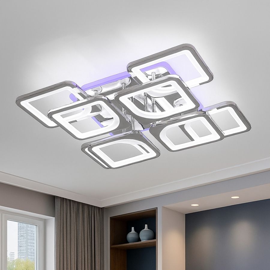 Люстра светодиодная Led до 25 м² с пультом управления (1133/4+4 HR)