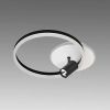 Кругла Led-люстра з пультом до 15 м² у чорно-білому корпусі V K33211-480 WH+BK