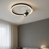 Кругла Led-люстра з пультом до 15 м² у чорно-білому корпусі V K33211-480 WH+BK