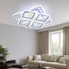 Світлодіодна Led люстра до 20 м² з пультом керування 144 Вт біла (1136/4+4 Wh)