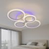 Led люстра 96Вт з регулюванням яскравості та пультом до 18 м² (1126/4 Wh RGB)