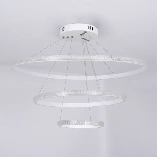 Світлодіодна Led люстра на три кільця до 15 м² (AKRILIKA 70W 3R)