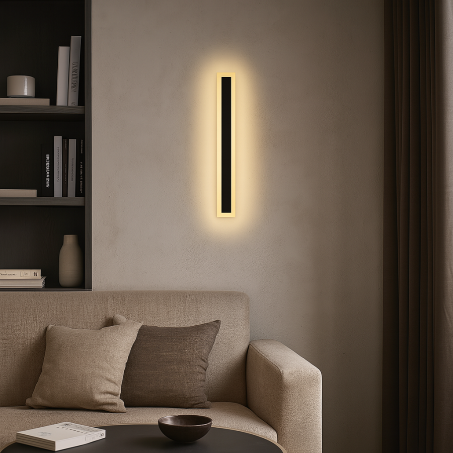 Фасади Led світильник 90 см архітектурний для інтер'єру та вулиці SOLEIN 23W S BLACK