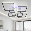 Люстра світлодіодна Led до 30-35 м² з пультом керування 226 Вт чорно-біла (1140/8 BK)