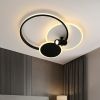 Кругла Led люстра 75 Вт з пультом до 18 м² чорно біла + спід (ECLIPSE 3R WHITE/BLACК 10441)