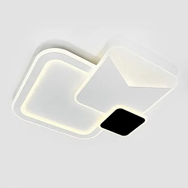 Люстра Led 105 Вт светодиодная с пультом до 18 м² COMETA 105W-3S WHITE/BLACK