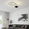 Люстра Led 105 Вт светодиодная с пультом до 18 м² COMETA 105W-3S WHITE/BLACK