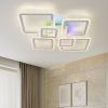 Світлодіодна Led люстра 120 Вт з пультом та rgb підсвічуванням до 23 м² OVAL ICE RGB 7S